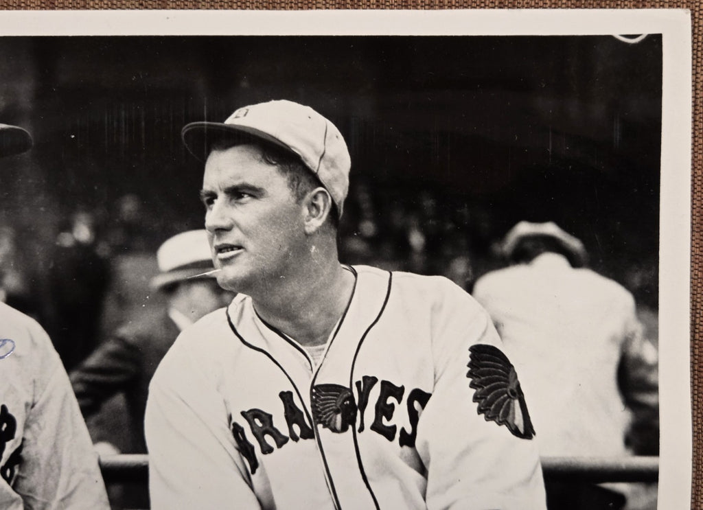 Gus Mancuso Auto New York Giants 1930's Baseball 8x10 Photo JSA Shanty Hogan2