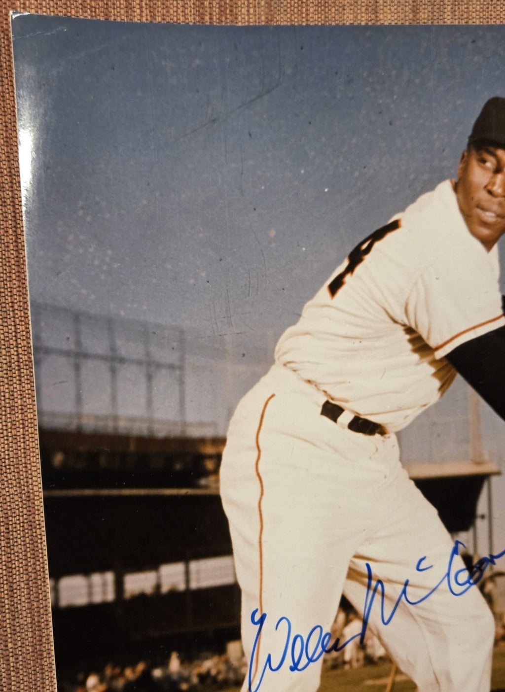 Willie McCovey Auto San Francisco Giants Original Baseball 8x10 Photo JSA HOF4