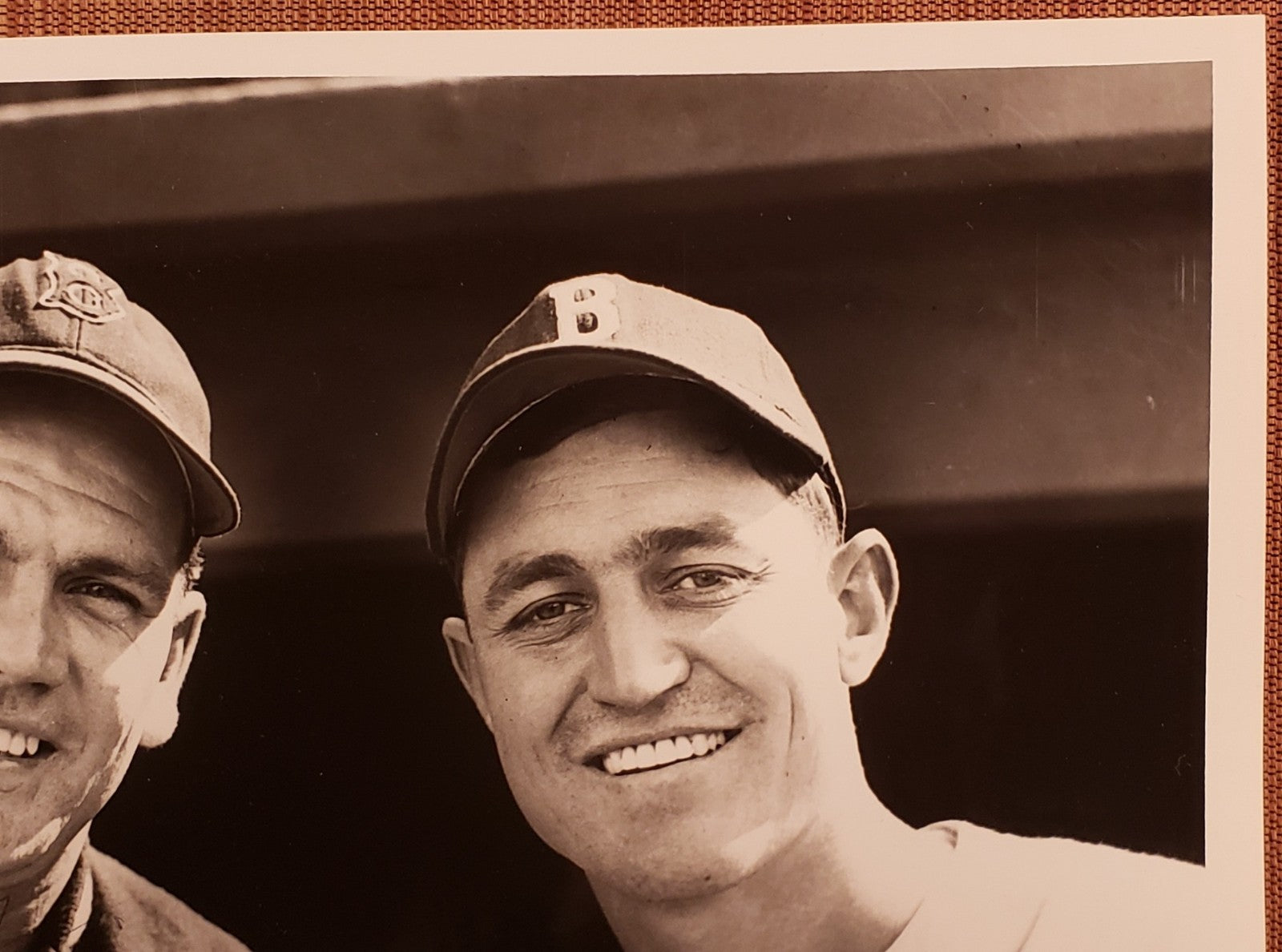 Dave Ferriss Ed Wright Auto Red Sox 1940's Baseball 8x10 Vintage Photo JSA4