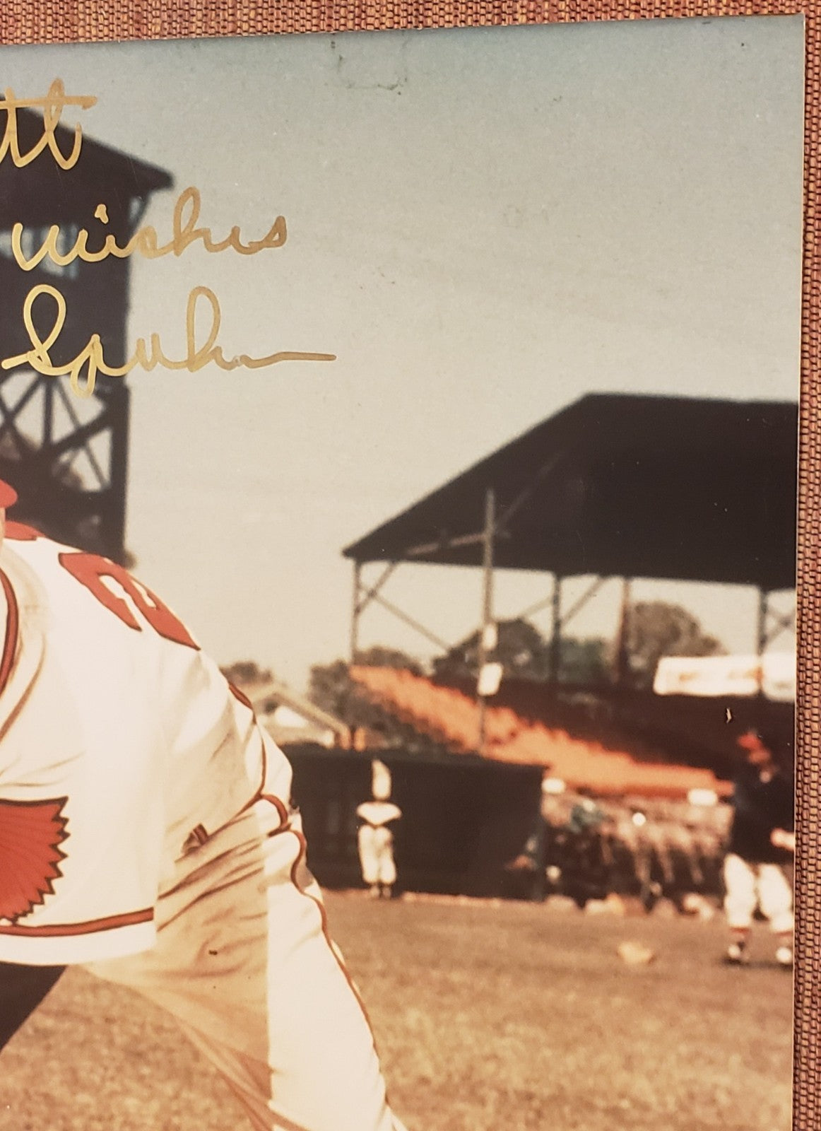 Warren Spahn Auto Milwaukee Braves Vintage Original Baseball 8x10 Photo JSA HOF2
