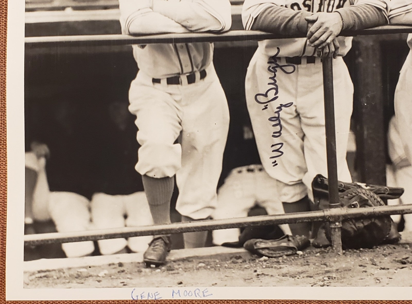 Hal Lee Wally Burger Auto Boston Braves Original 1930's Baseball 8x10 Photo JSA2