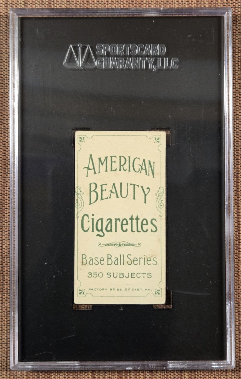 1909 American Beauty 350 T206 Pryor McElveen Brooklyn Dodgers Baseball Card SGC41