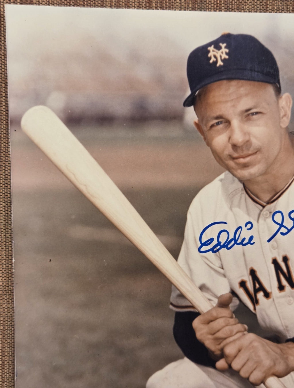 Eddie Stanky AUTO 8 x 10 New York Giants Baseball Signed 8 x 10 Photo JSA1