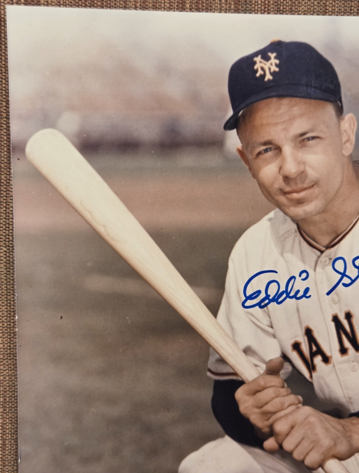 Eddie Stanky AUTO 8 x 10 New York Giants Baseball Signed 8 x 10 Photo JSA1