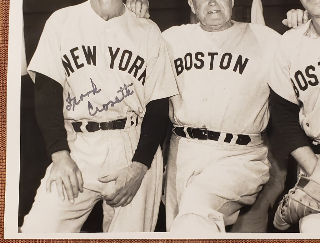 Frank Crosetti Auto New York Yankees 1940's Baseball 8x10 Photo JSA McCarthy2