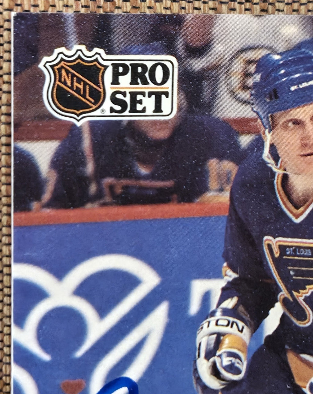 1991 Pro Set #215 Brett Hull St. Louis Blues Original Hockey Card JSA AUTO1