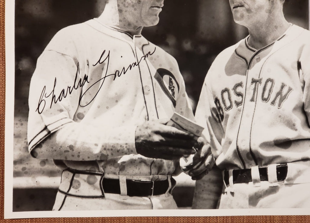 Charlie Grimm Auto Cubs 1930's Baseball 8x10 Vintage Photo JSA Bill McKechnie4