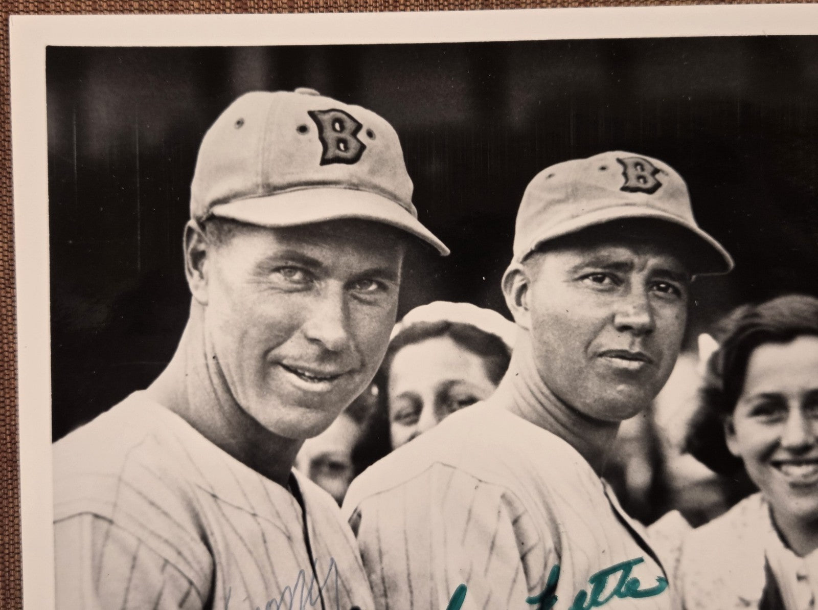 Lou Fette Jim Turner Auto Boston Braves 1930's Vintage Baseball 8x10 Photo JSA1