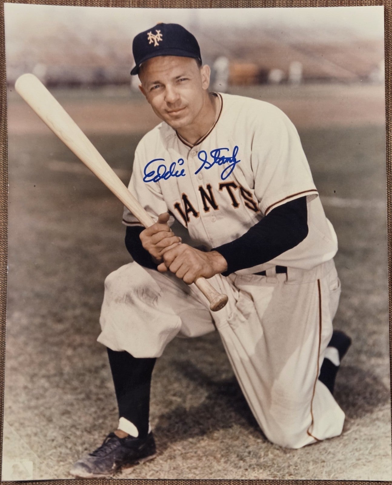 Eddie Stanky AUTO 8 x 10 New York Giants Baseball Signed 8 x 10 Photo JSA0