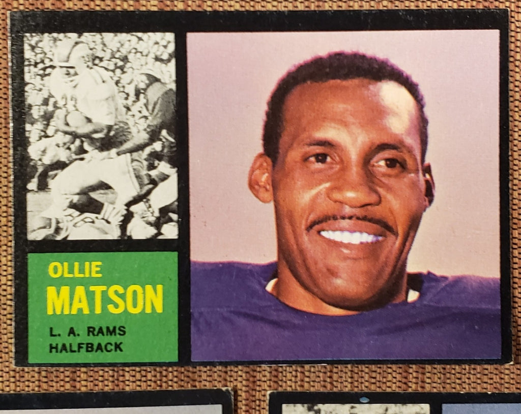 1962 Topps Rams Football Cards Arnett & Matson SP's Villenueva RC Crow Phillips1