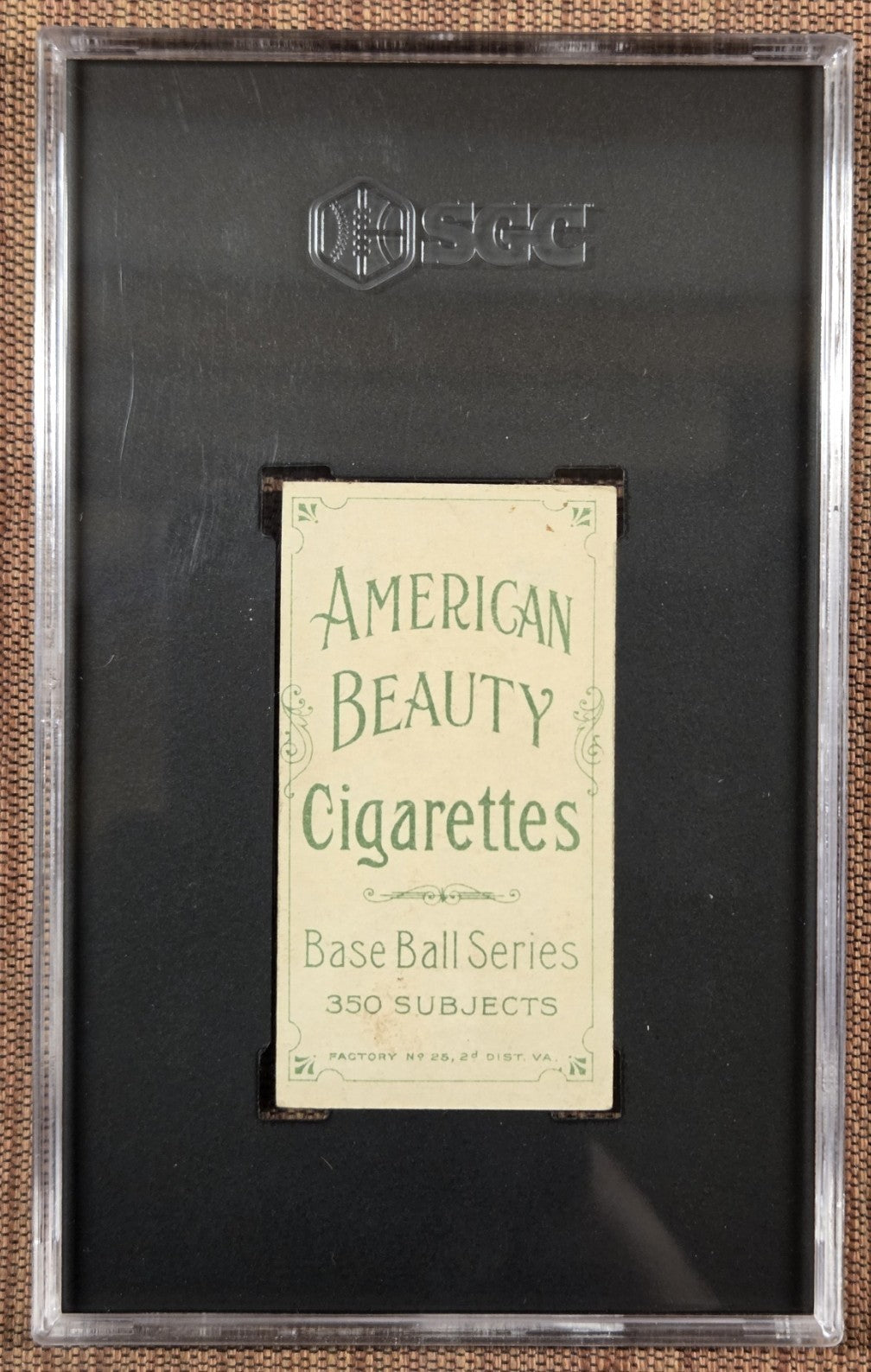 1909 American Beauty T206 Frank Arellanes Red Sox Baseball Card SGC 5 POP 11