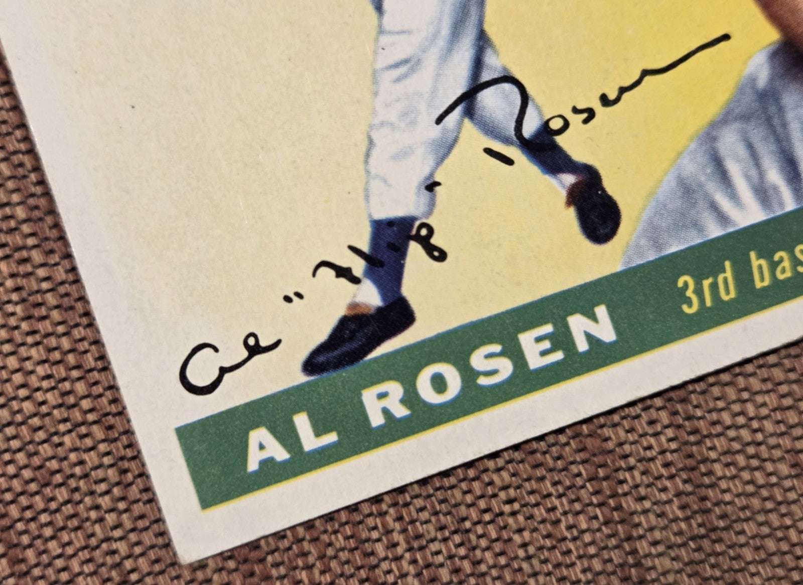 1955 Topps #70 Al Rosen Cleveland Indians Authentic Original Baseball Card4