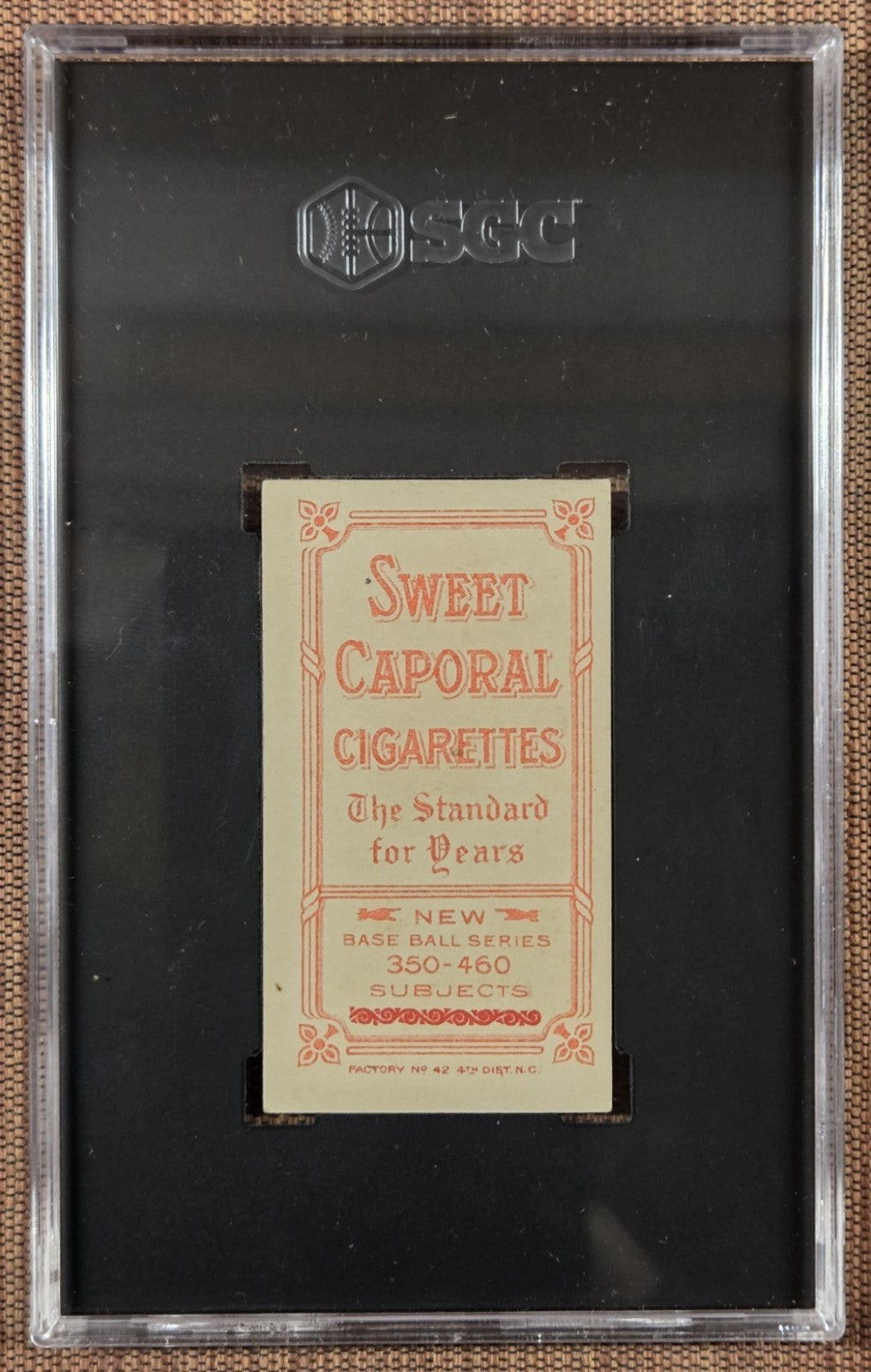 1909 Sweet Caporal 350-460/42 T206 Barney Pelty Vert Browns Baseball Card SGC 51