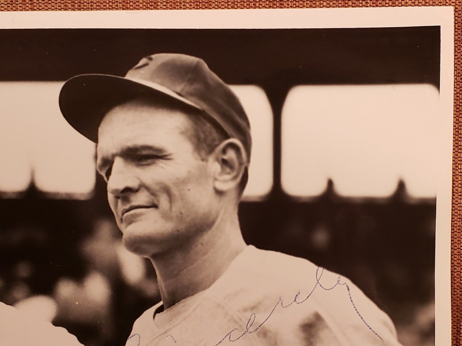 Dave Ferriss Claude Passeau Auto Red Sox 1940's Baseball 8x10 Vintage Photo JSA2