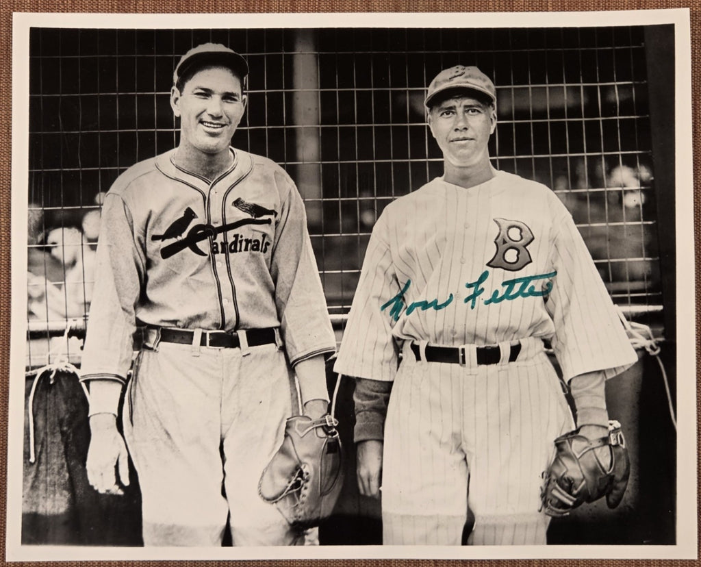 Lou Fette Auto Boston Braves 1930's Baseball 8x10 Photo JSA Dizzy Dean HOF0