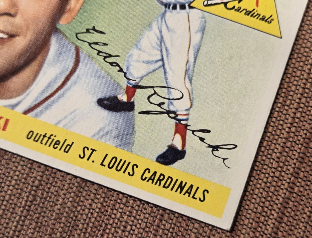 1955 Topps #55 Rip Repulski St. Louis Cardinals Authentic Original Baseball Card3