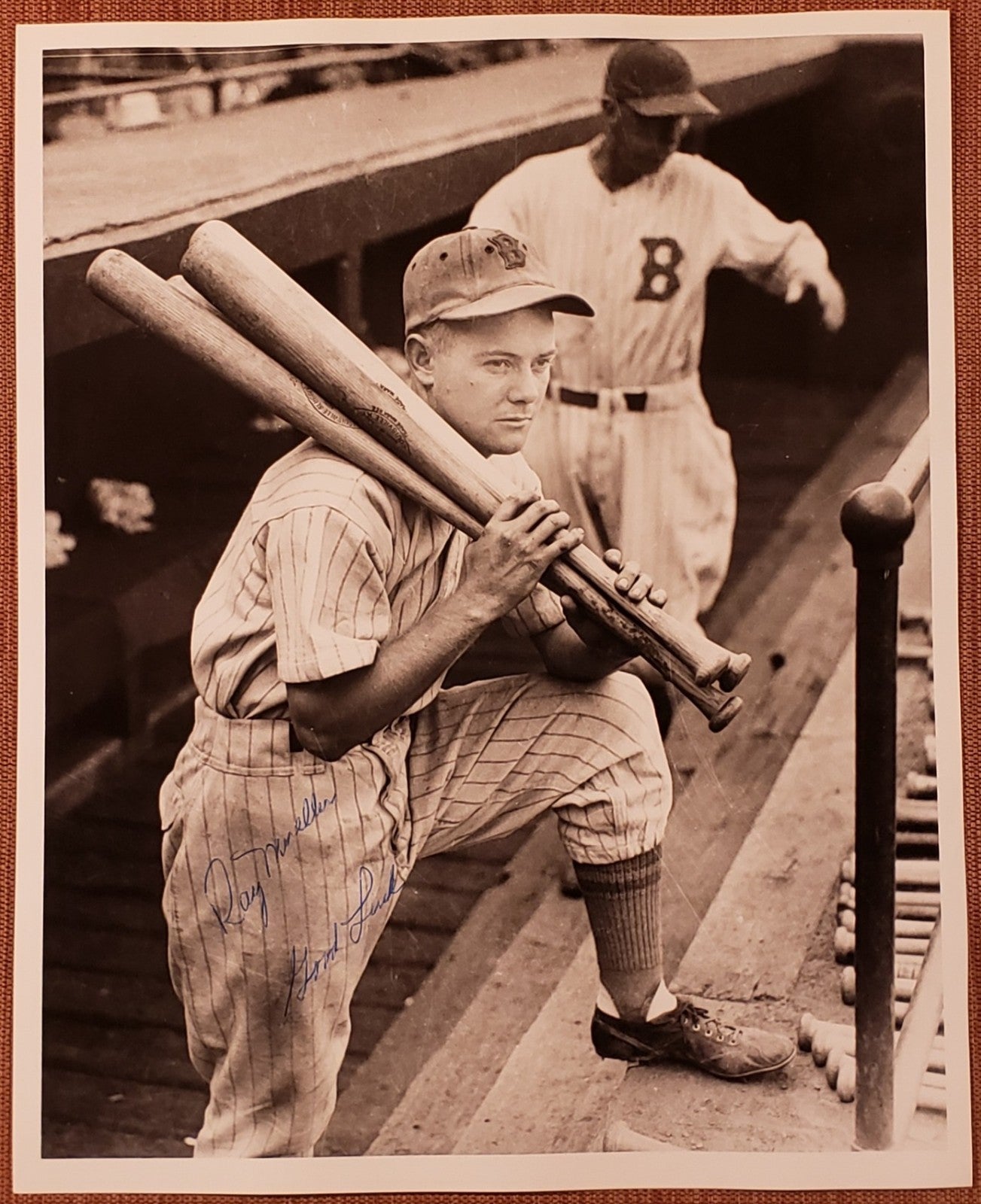 Ray Mueller Auto Boston Braves Original Vintage 1930's Baseball 8x10 Photo JSA0
