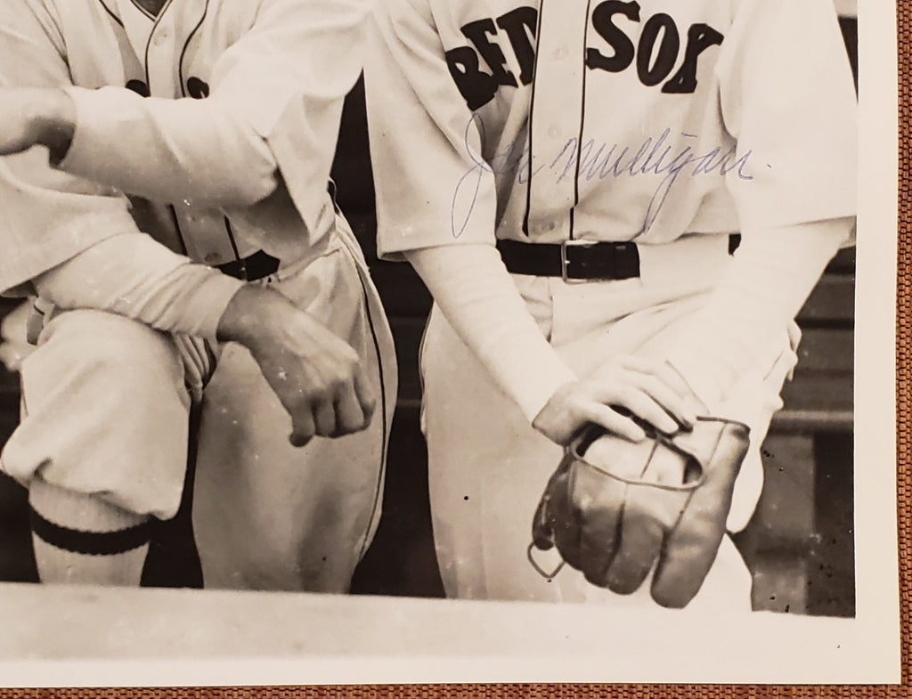 Joe Mulligan Auto Boston Red Sox 1930's Baseball 8x10 Photo JSA Harris Kellett3