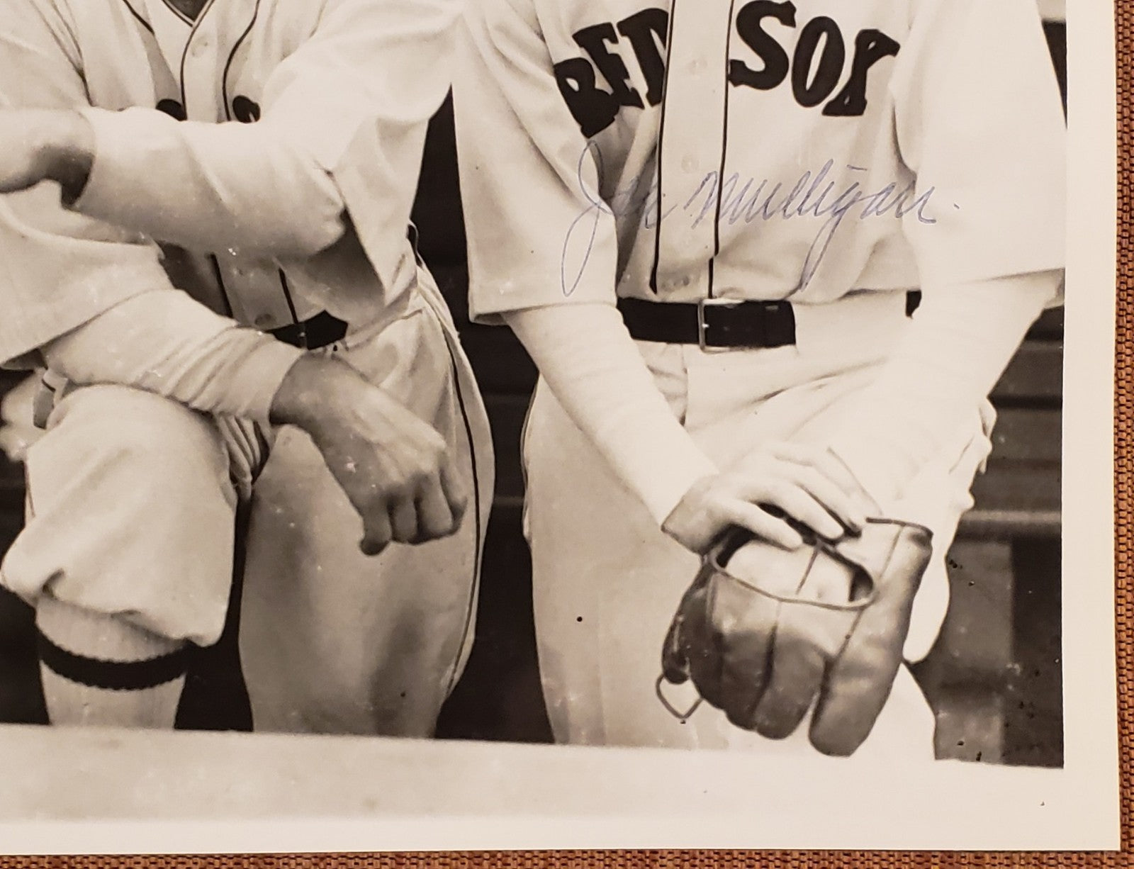 Joe Mulligan Auto Boston Red Sox 1930's Baseball 8x10 Photo JSA Harris Kellett3