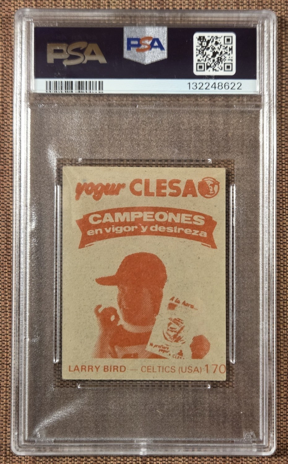 1985 Merchante Campeon Red #170 Larry Bird Boston Celtics Basketball Card PSA 51