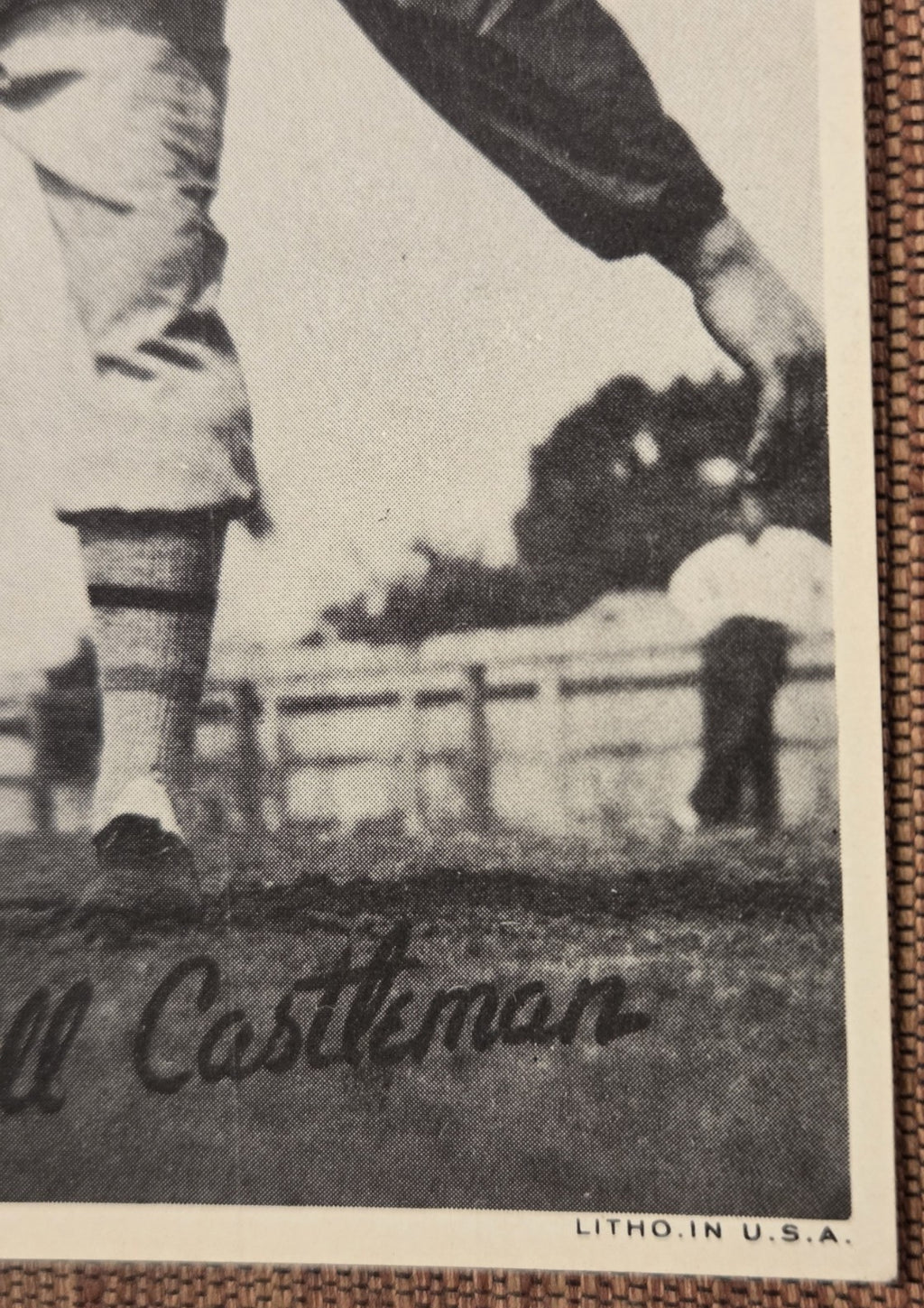 1936 Goudey Wide Pen Premiums #14 Clydell Castleman NY Giants Baseball Card3