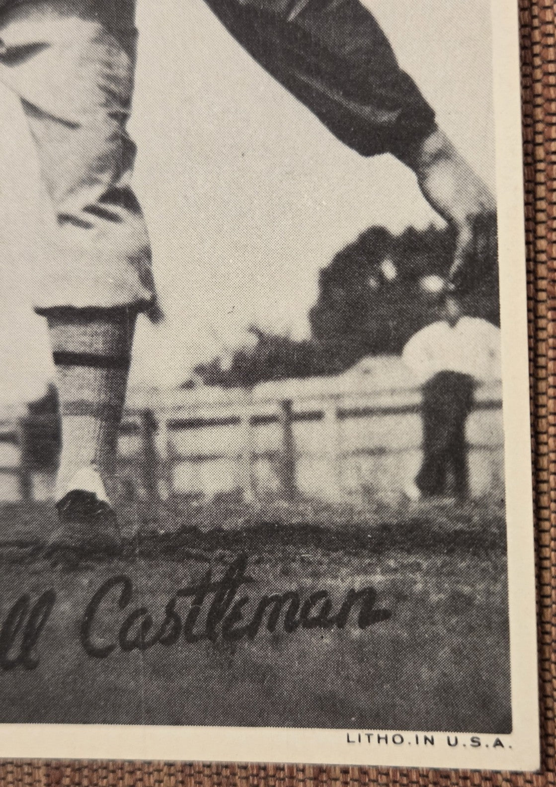 1936 Goudey Wide Pen Premiums #14 Clydell Castleman NY Giants Baseball Card3