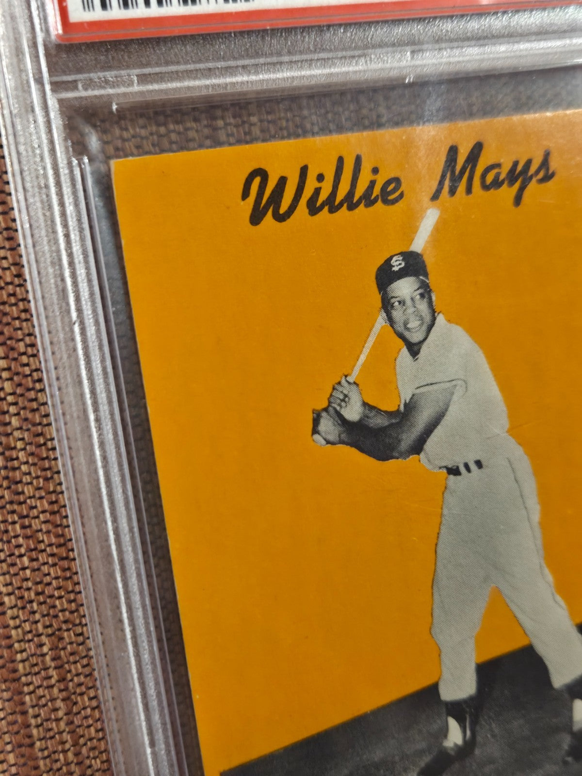 1958 Hires Root Beer Test Set No Tab Willie Mays Giants Baseball Card PSA 6 MK4