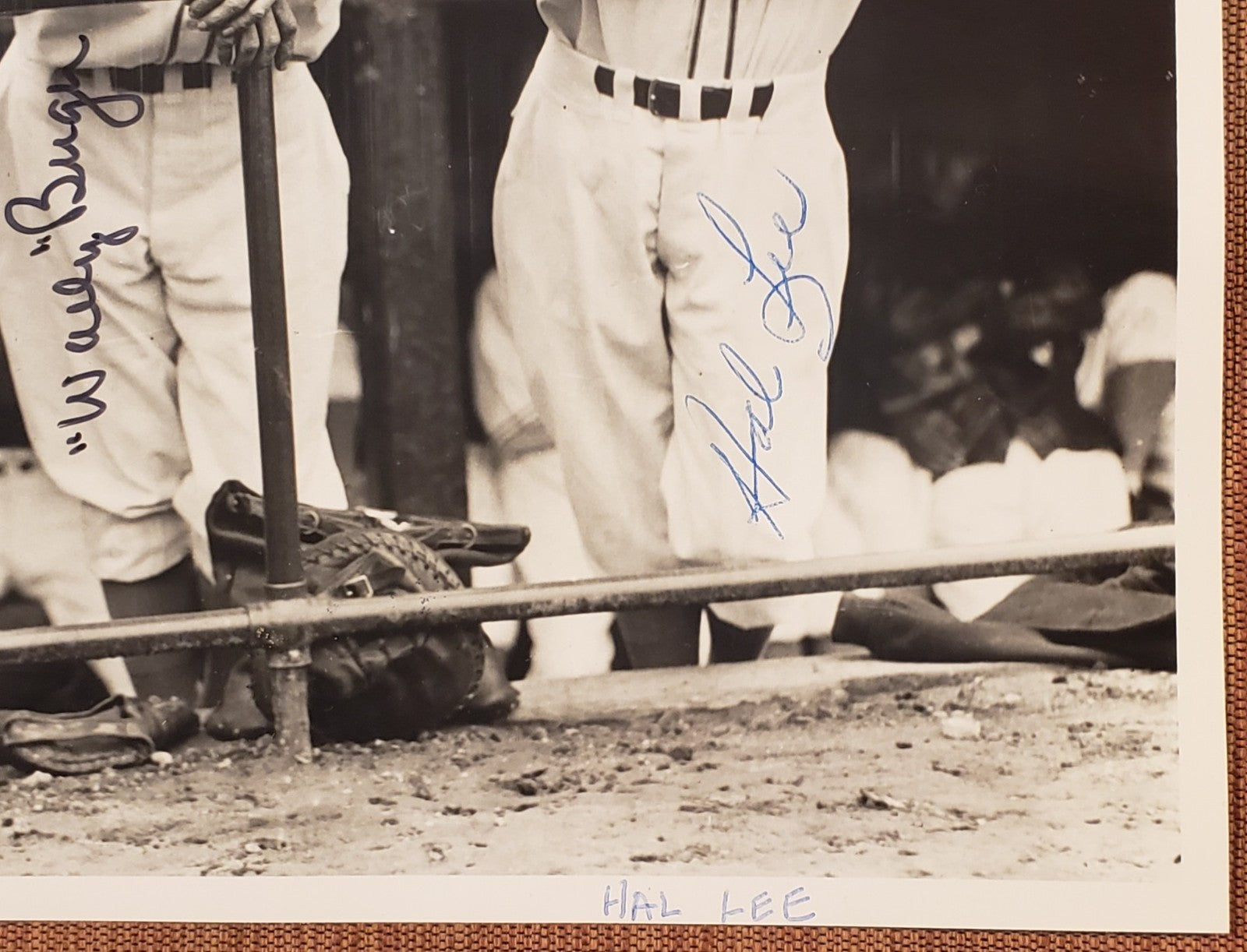 Hal Lee Wally Burger Auto Boston Braves Original 1930's Baseball 8x10 Photo JSA3