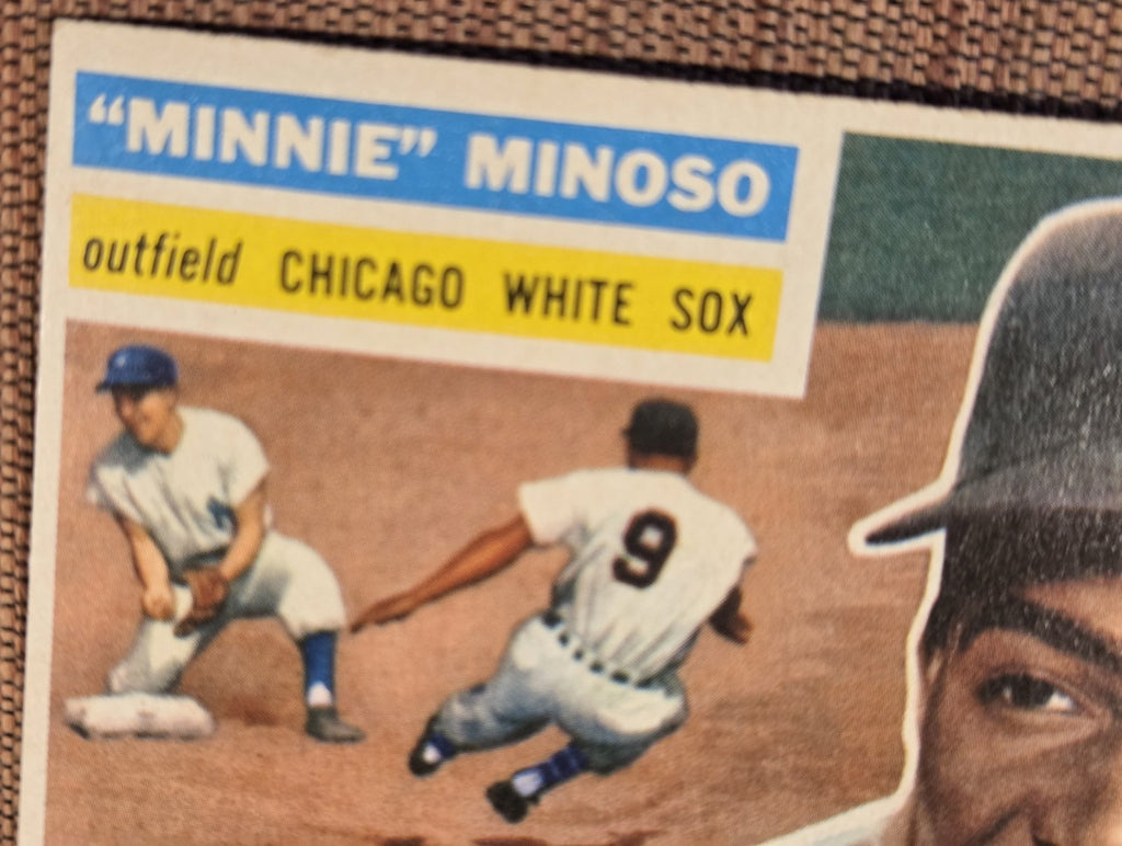 1956 Topps #125 Minnie Minoso Chicago White Sox Original Baseball Card HOF3