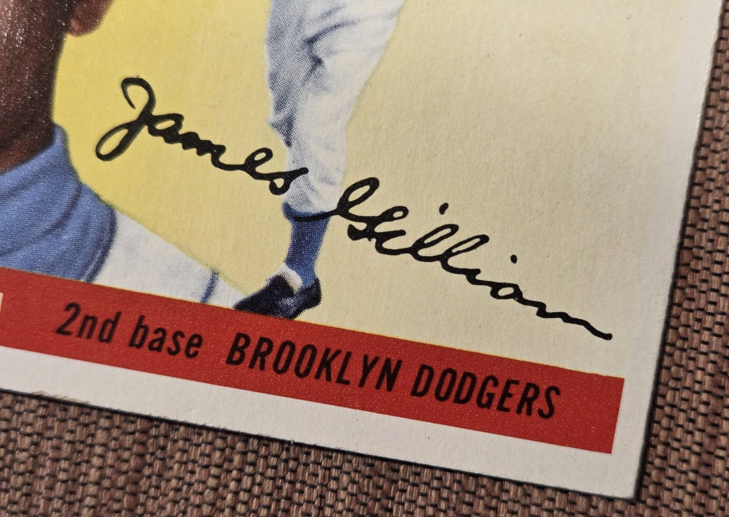 1955 Topps #5 Jim Gilliam Brooklyn Dodgers Authentic Original Baseball Card2