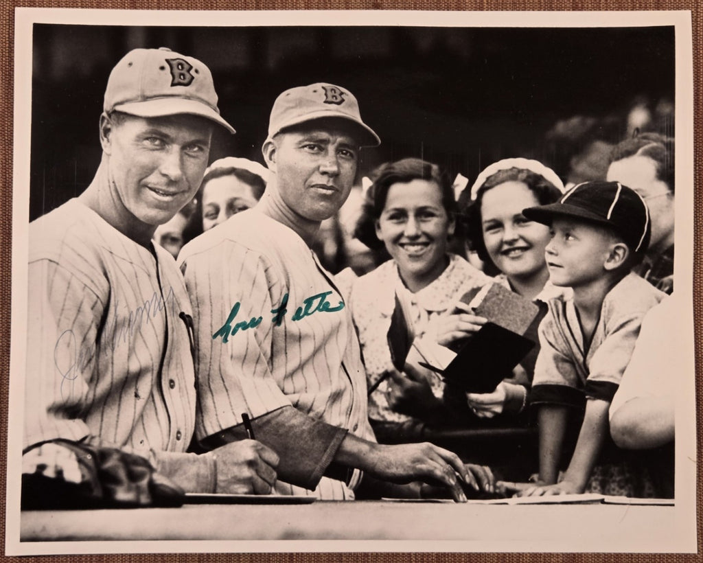 Lou Fette Jim Turner Auto Boston Braves 1930's Vintage Baseball 8x10 Photo JSA0