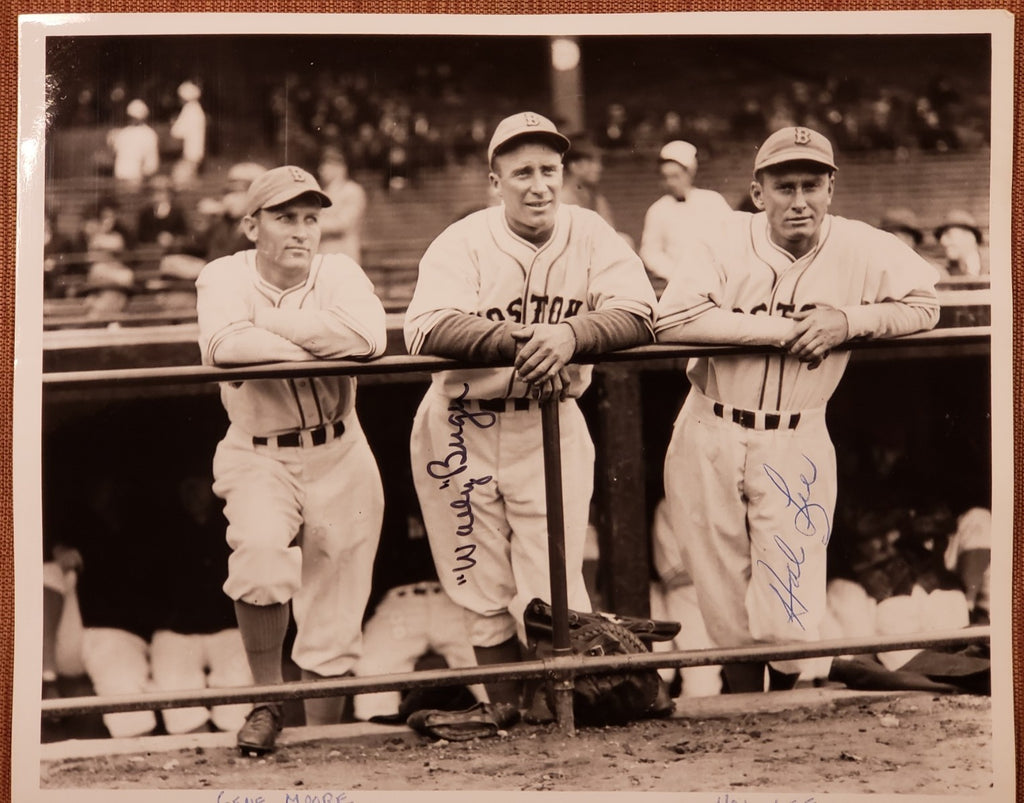 Hal Lee Wally Burger Auto Boston Braves Original 1930's Baseball 8x10 Photo JSA0