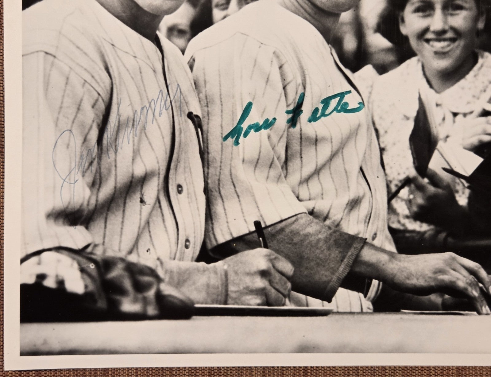 Lou Fette Jim Turner Auto Boston Braves 1930's Vintage Baseball 8x10 Photo JSA4
