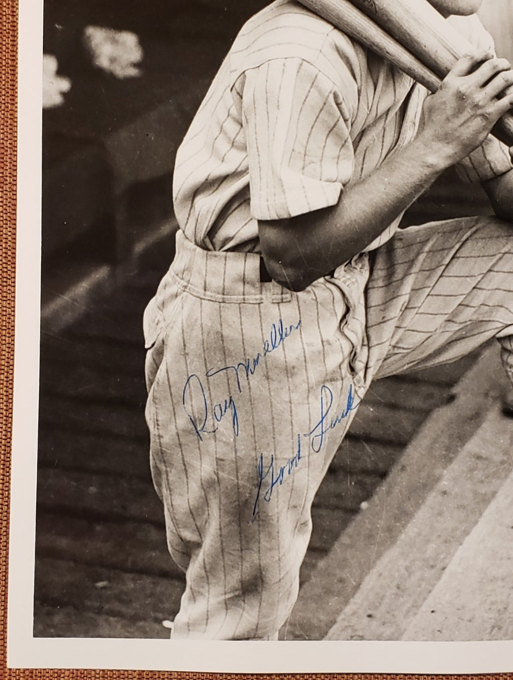 Ray Mueller Auto Boston Braves Original Vintage 1930's Baseball 8x10 Photo JSA2