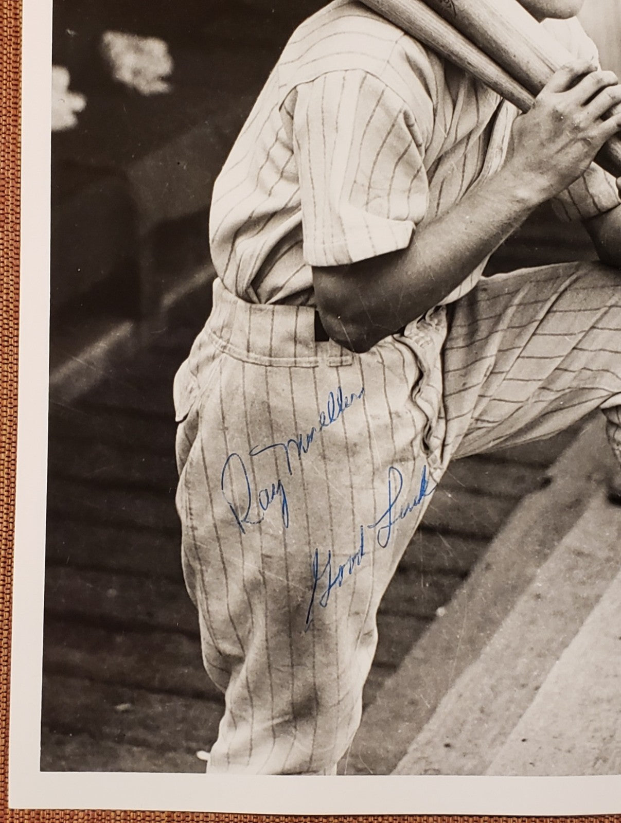 Ray Mueller Auto Boston Braves Original Vintage 1930's Baseball 8x10 Photo JSA2