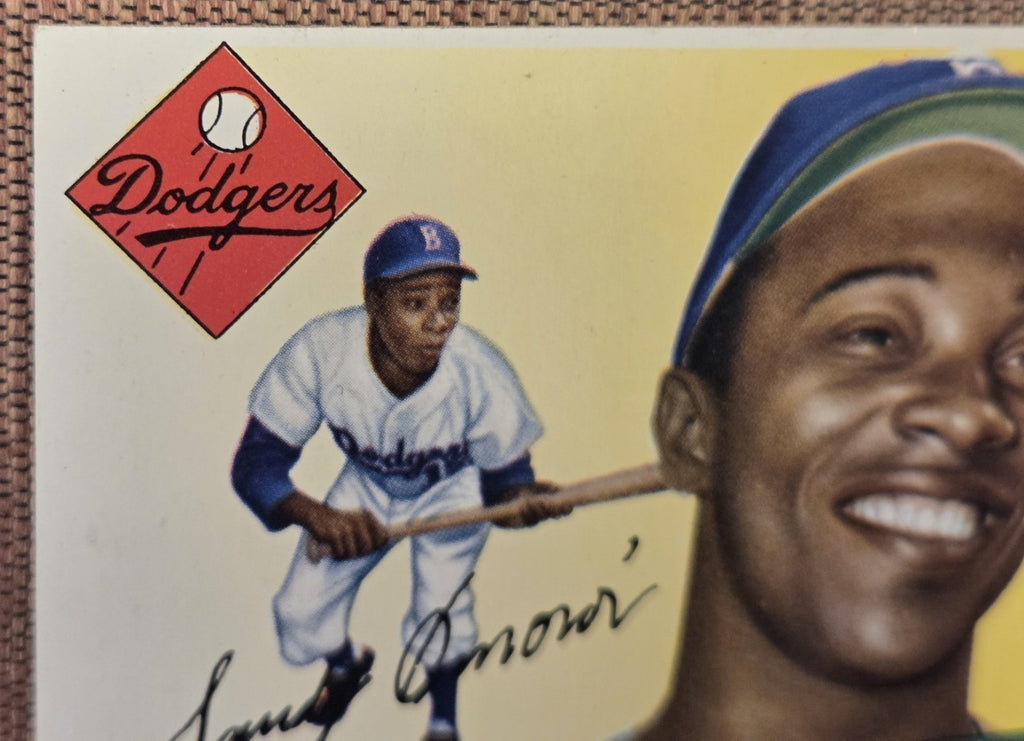 1955 Topps #75 Sandy Amoros Brooklyn Dodgers Vintage Original Baseball Card1