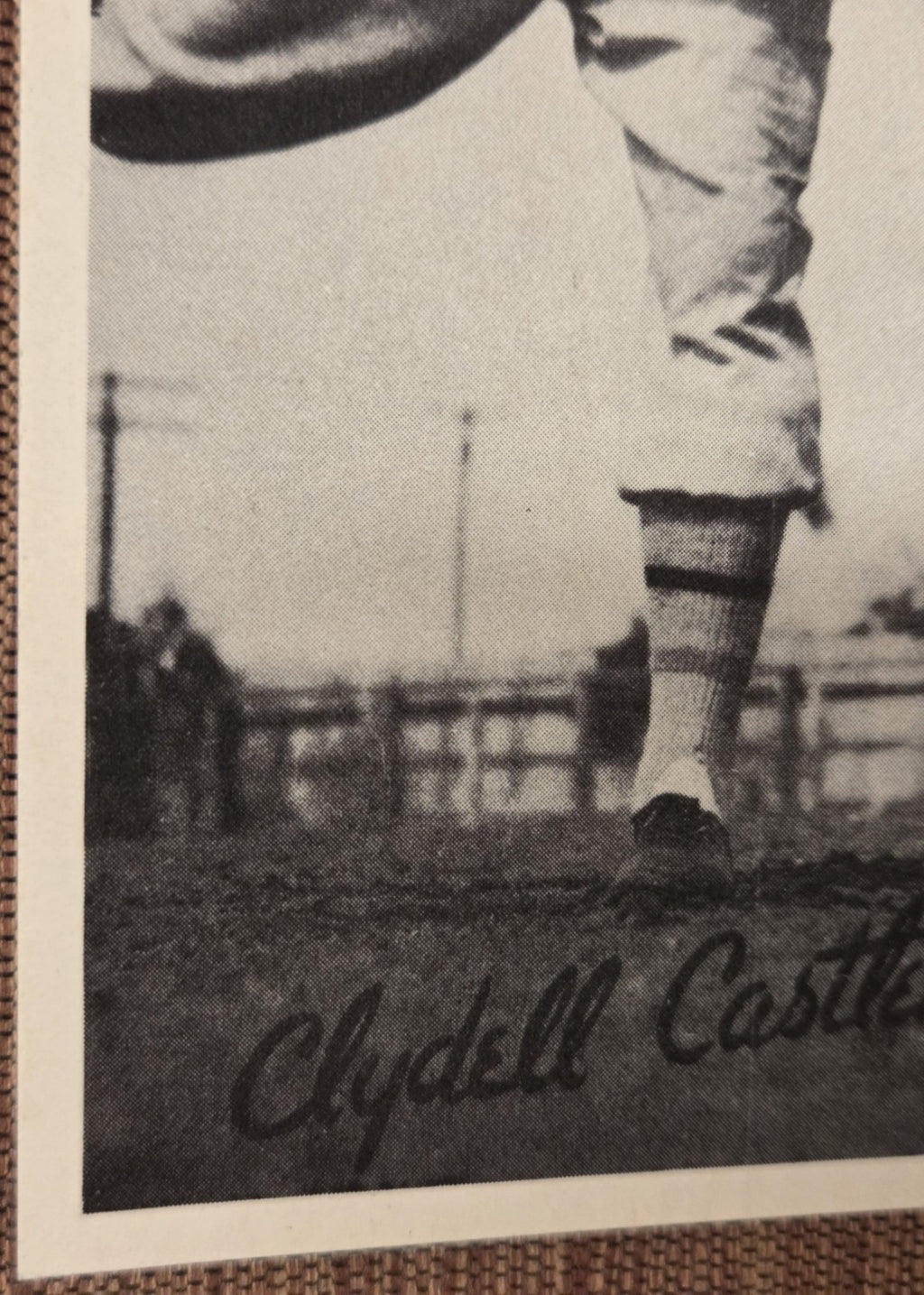 1936 Goudey Wide Pen Premiums #14 Clydell Castleman NY Giants Baseball Card4