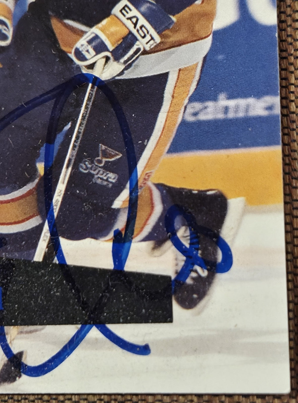 1991 Pro Set #215 Brett Hull St. Louis Blues Original Hockey Card JSA AUTO3