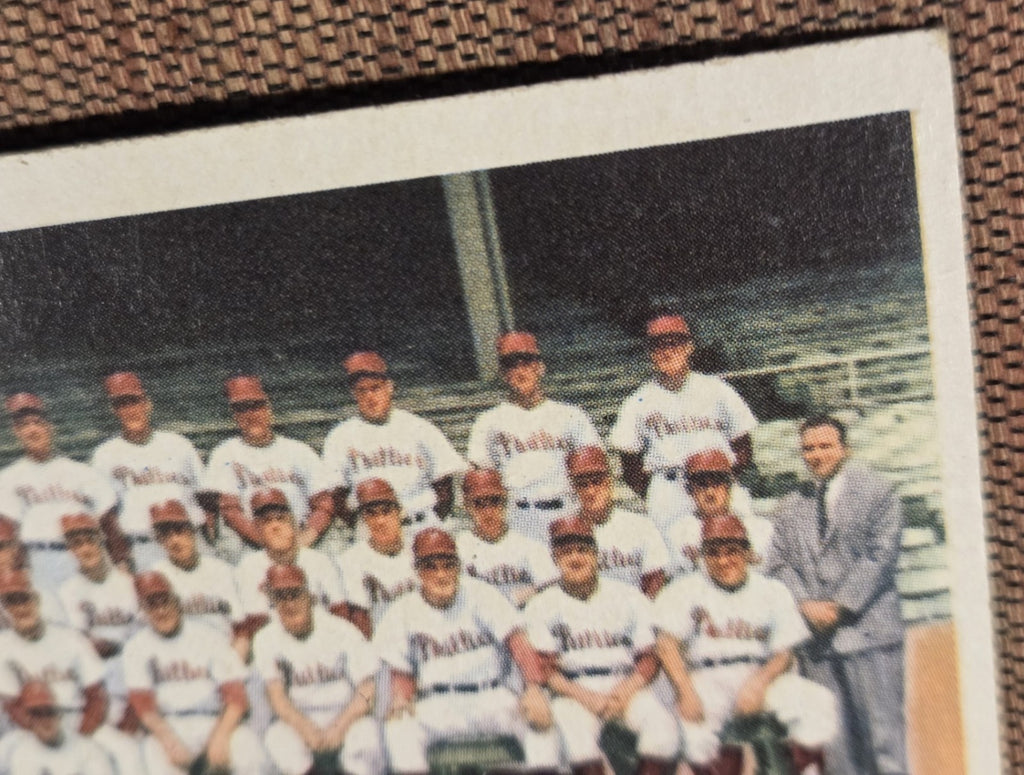 1956 Topps #72 Phillies Baseball Card Ashburn Simmons Lopata Niarhos Roberts4