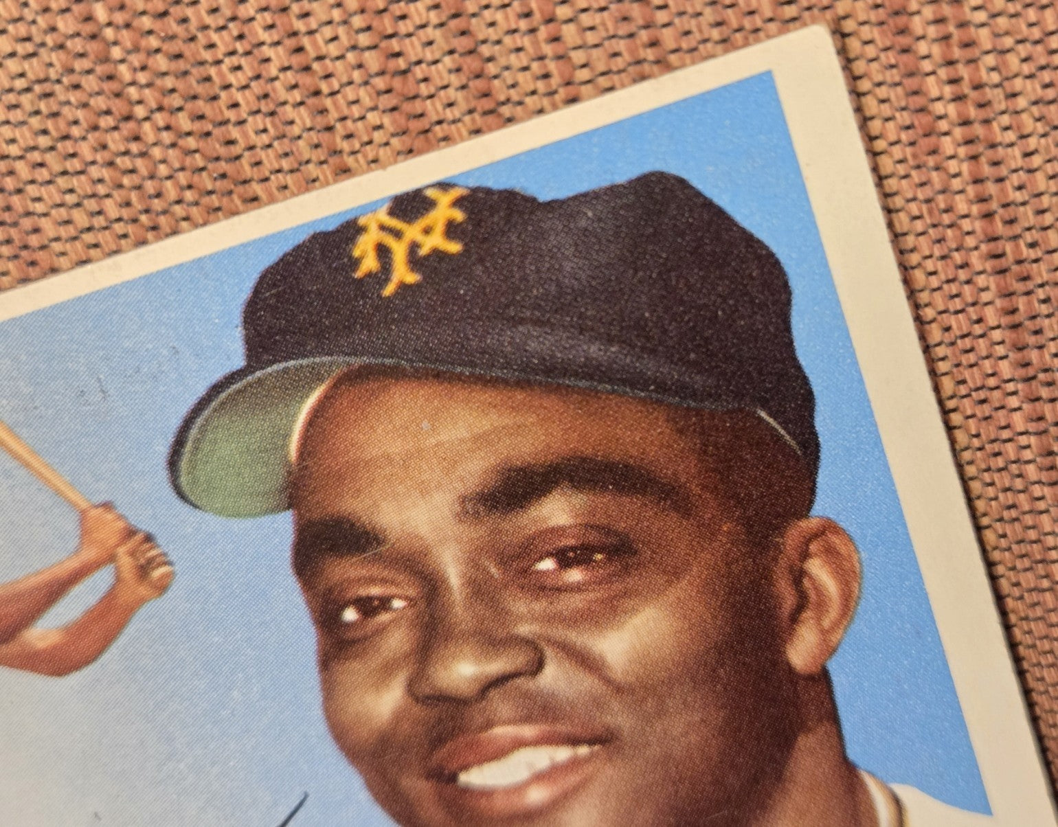 1955 Topps #100 Monte Irvin New York Giants Vintage Original Baseball Card HOF2