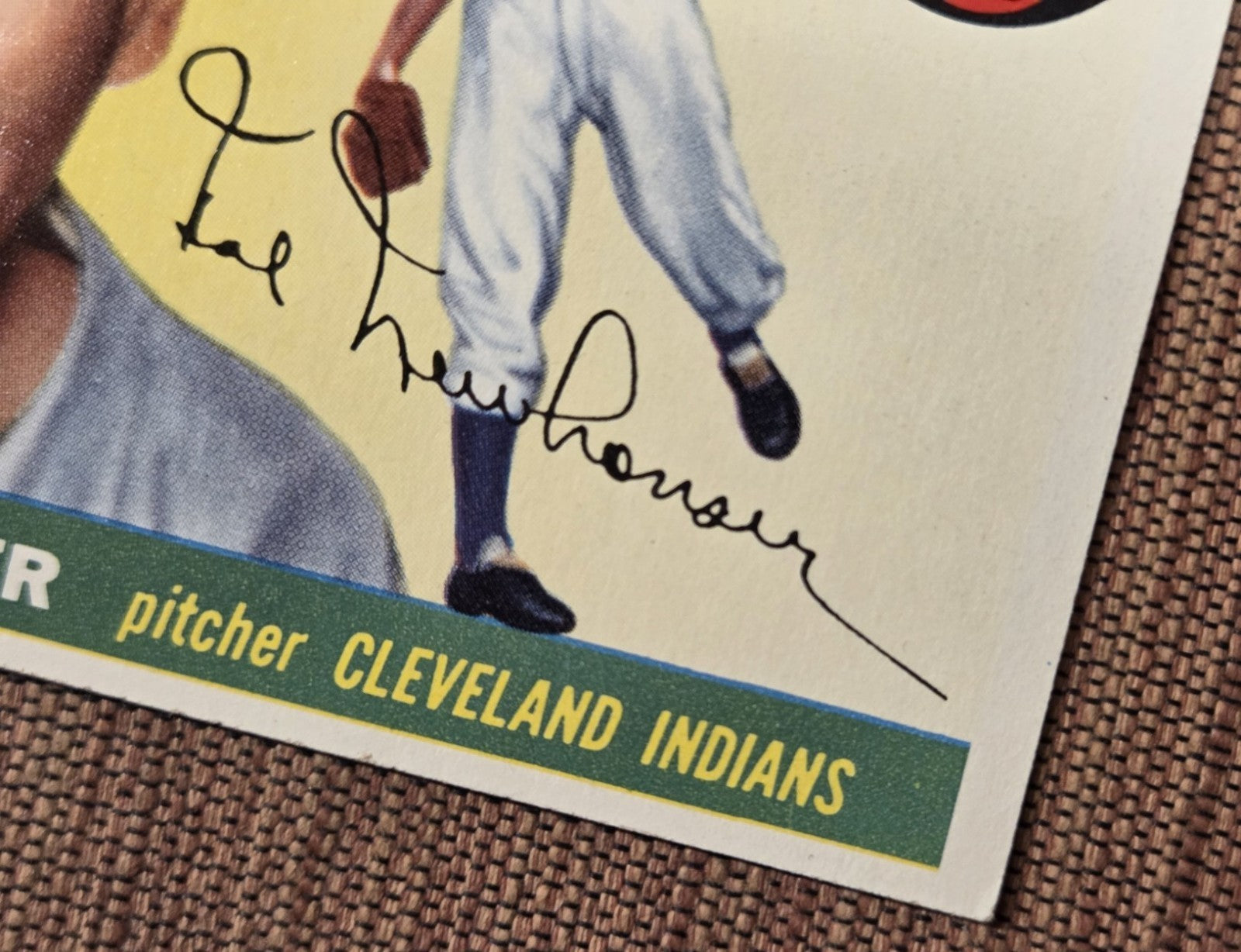 1955 Topps #24 Hal Newhouser Cleveland Indians Authentic Original Baseball Card3