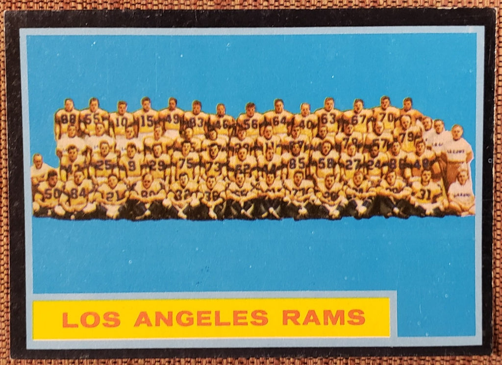 1962 Topps Rams Football Cards Richter Bratkowski & Team SPs Dale RC Varrichione1
