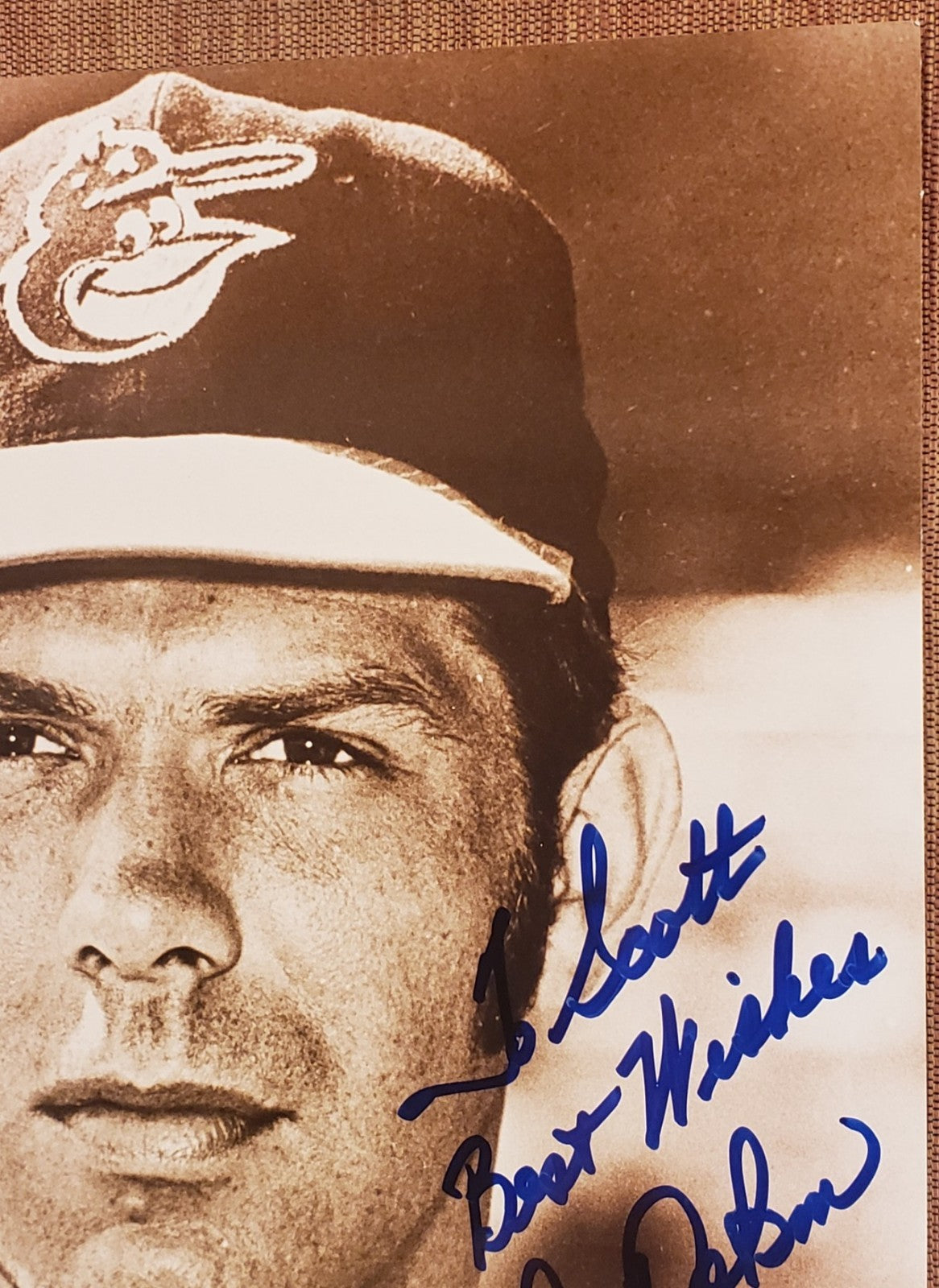 Pat Dobson Auto Baltimore Orioles Tigers Yankees Indians Baseball 8x10 Photo JSA4