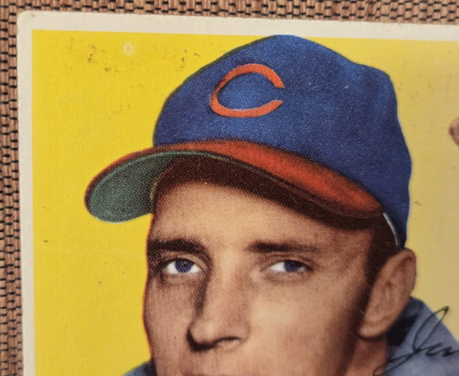 1955 Topps #7 Jim Hegan Cleveland Indians Authentic Original Baseball Card1