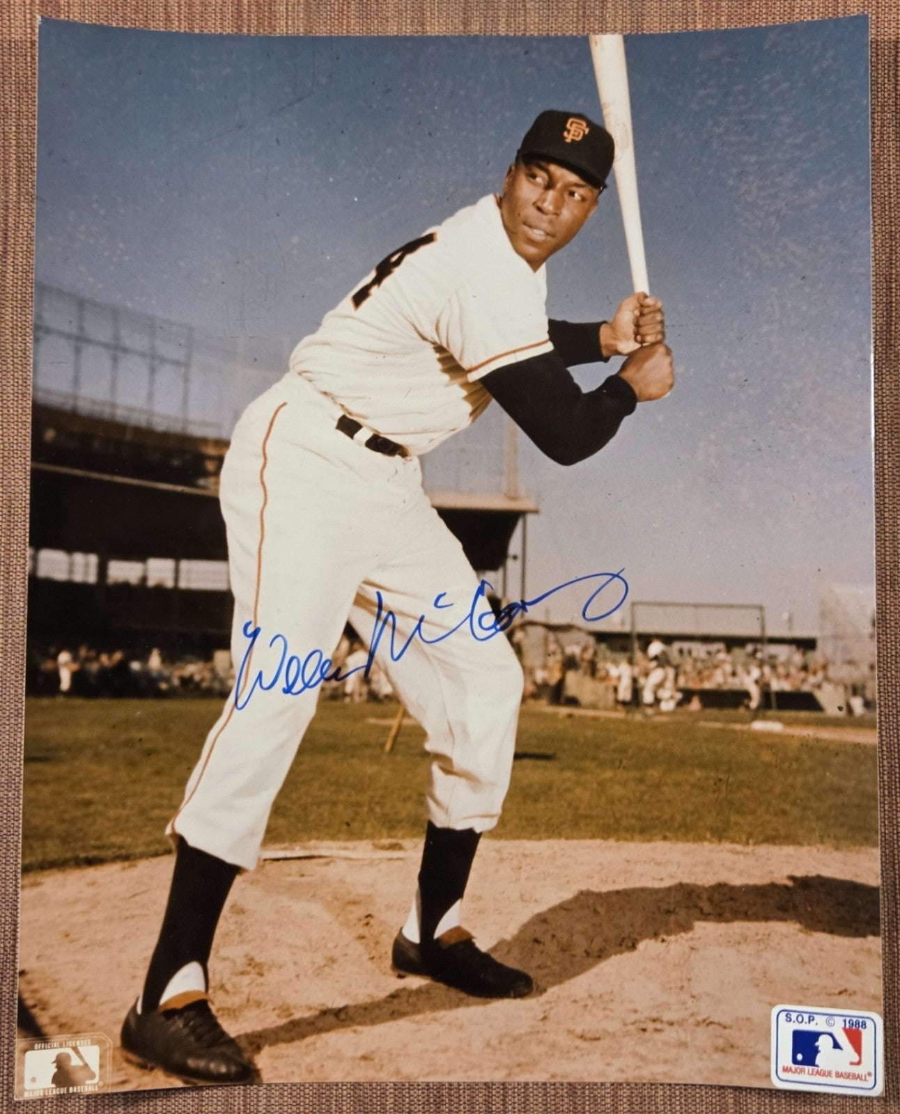 Willie McCovey Auto San Francisco Giants Original Baseball 8x10 Photo JSA HOF2