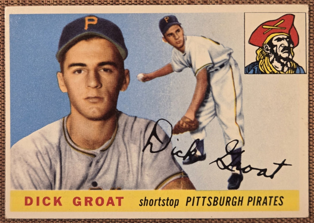 1955 Topps #26 Dick Groat Pittsburgh Pirates Authentic Original Baseball Card0