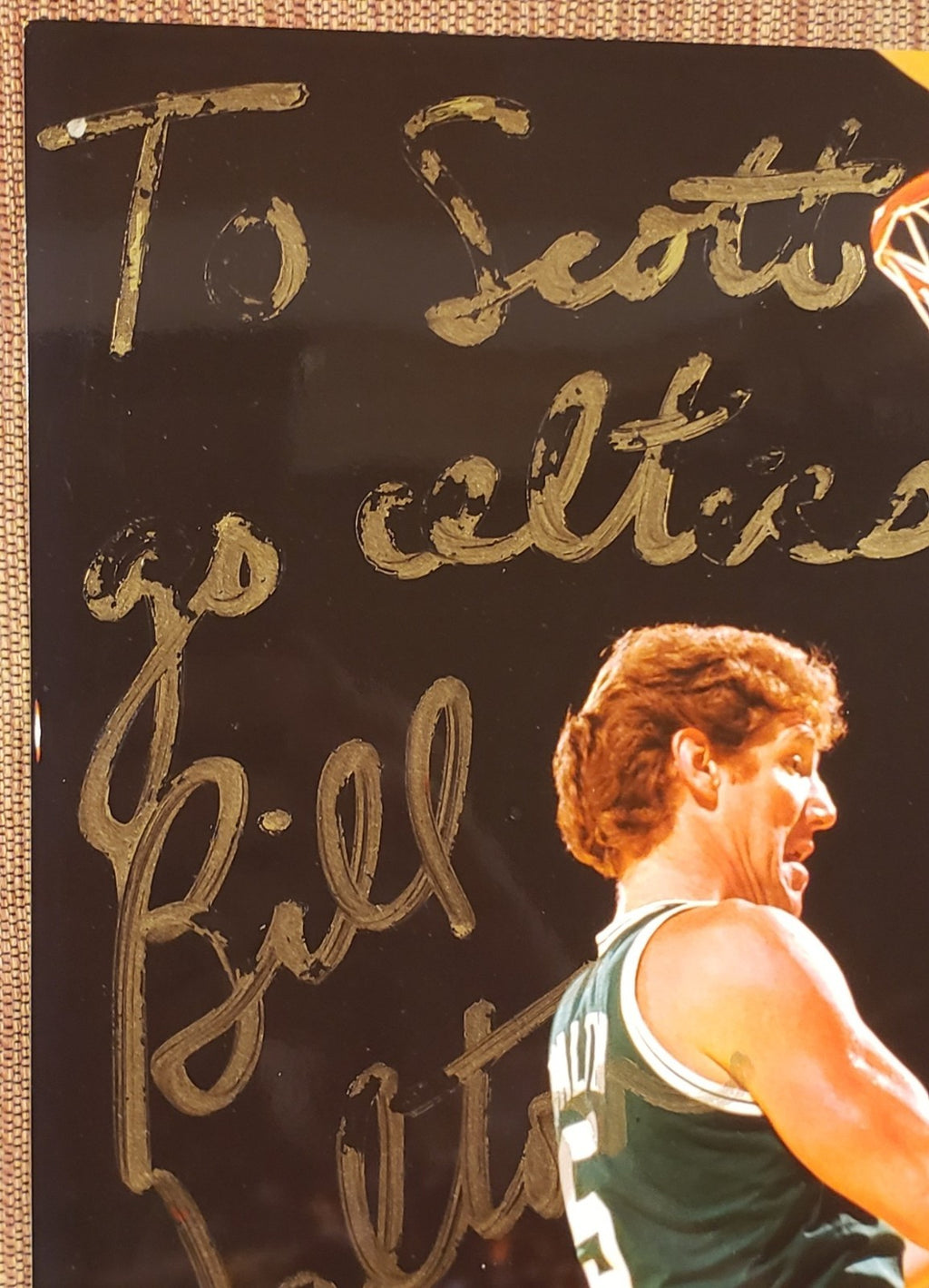 Bill Walton Auto Boston Celtics Vintage Original Basketball 8x10 Photo JSA HOF1