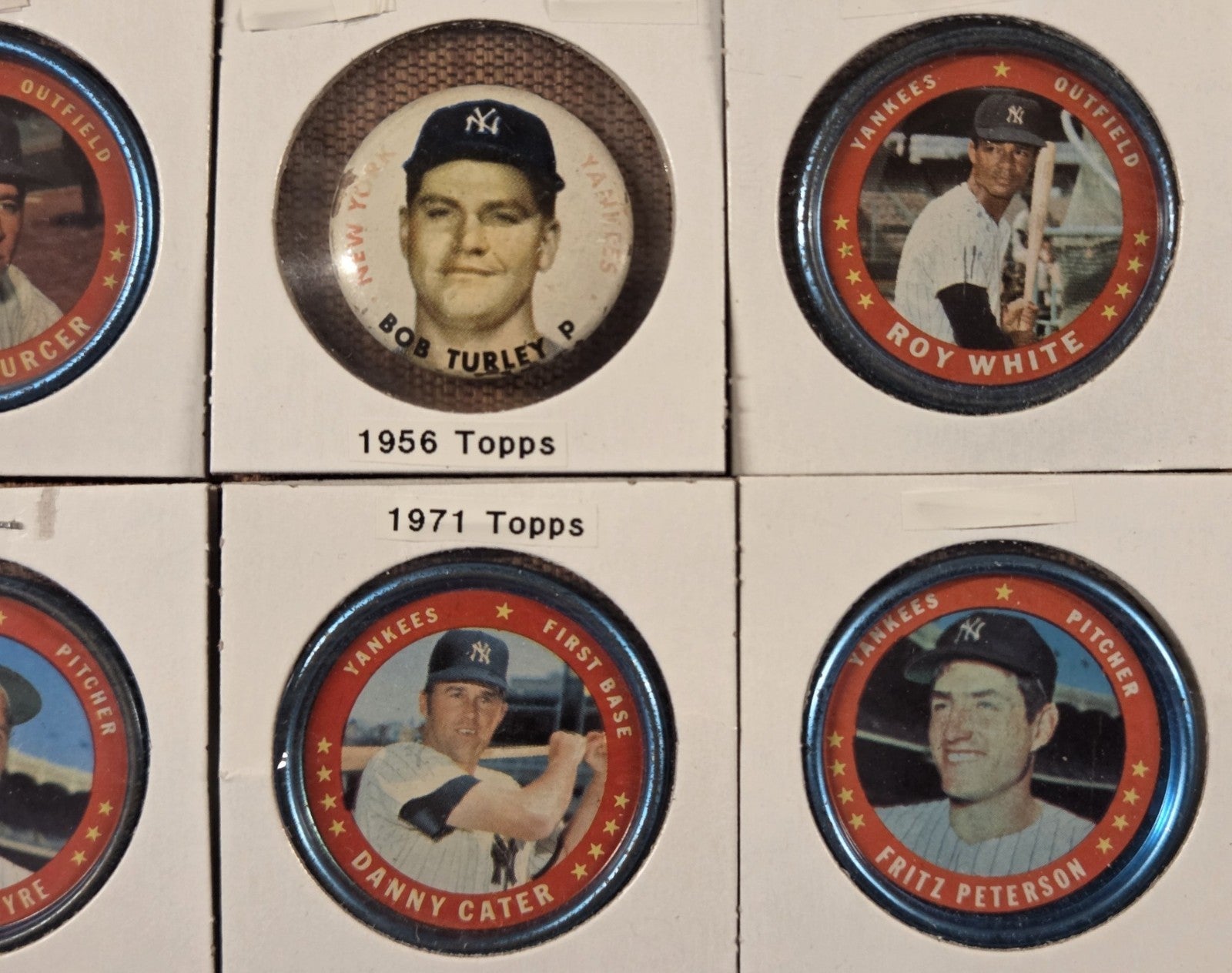 1956 Pin Bob Turley 1969 Citgo Coins Stottlemyre and 1971 Topps Coins Baseball3