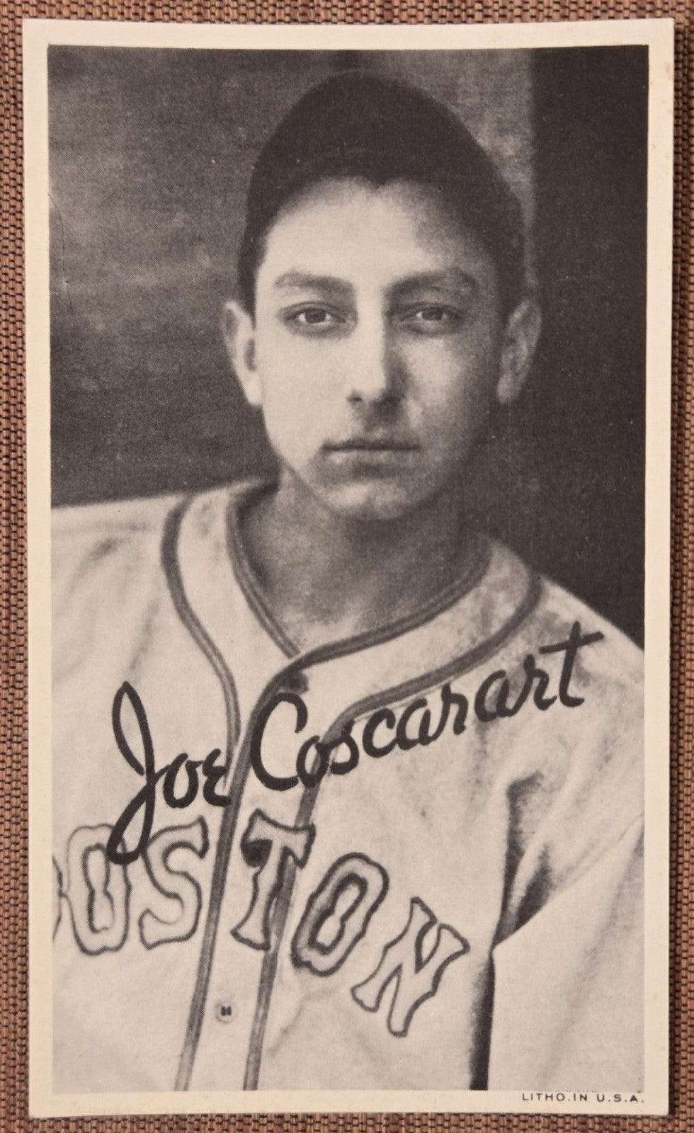 1936 Goudey Wide Pen #8 Joe Coscarart Boston Braves Rookie Baseball Card RC0