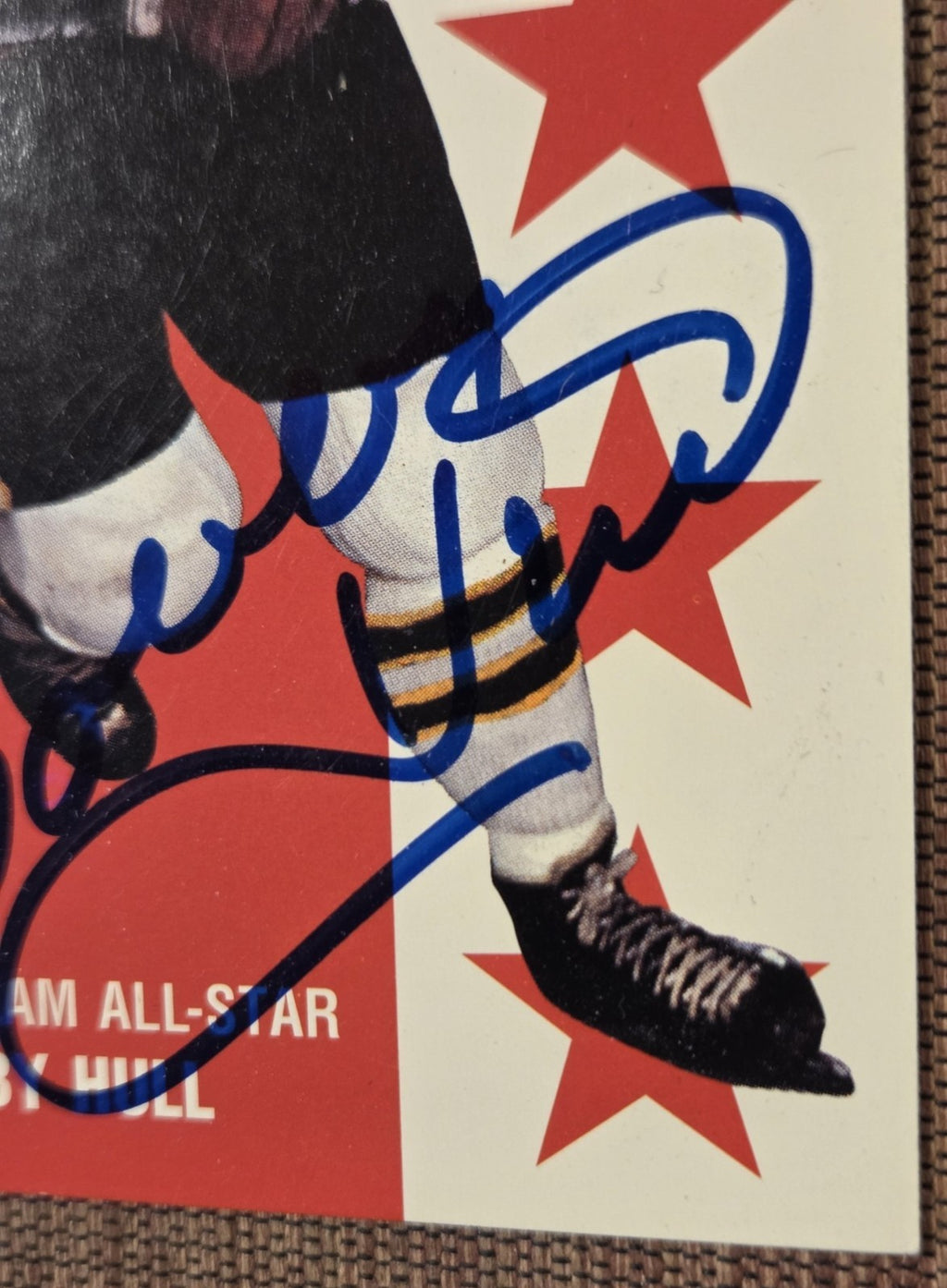1994 Parkhurst Tall Boys #136 Bobby Hull Chicago Blackhawks Hockey Card JSA AUTO3